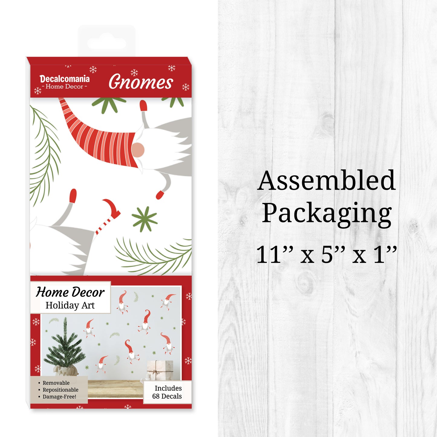 Christmas Gnomes Wall Decals