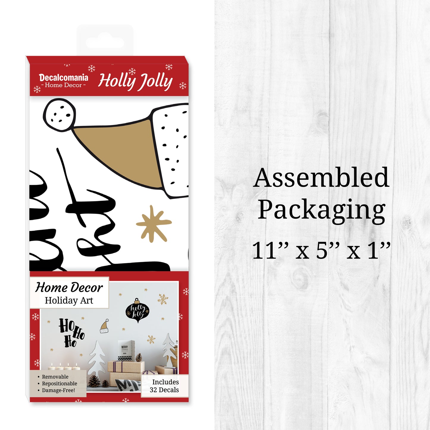 Holly Jolly Wall Decals