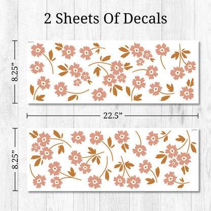 Boho Flowers Wall Decals