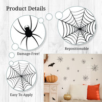 Thumbnail for Spiders and Webs Wall Decals
