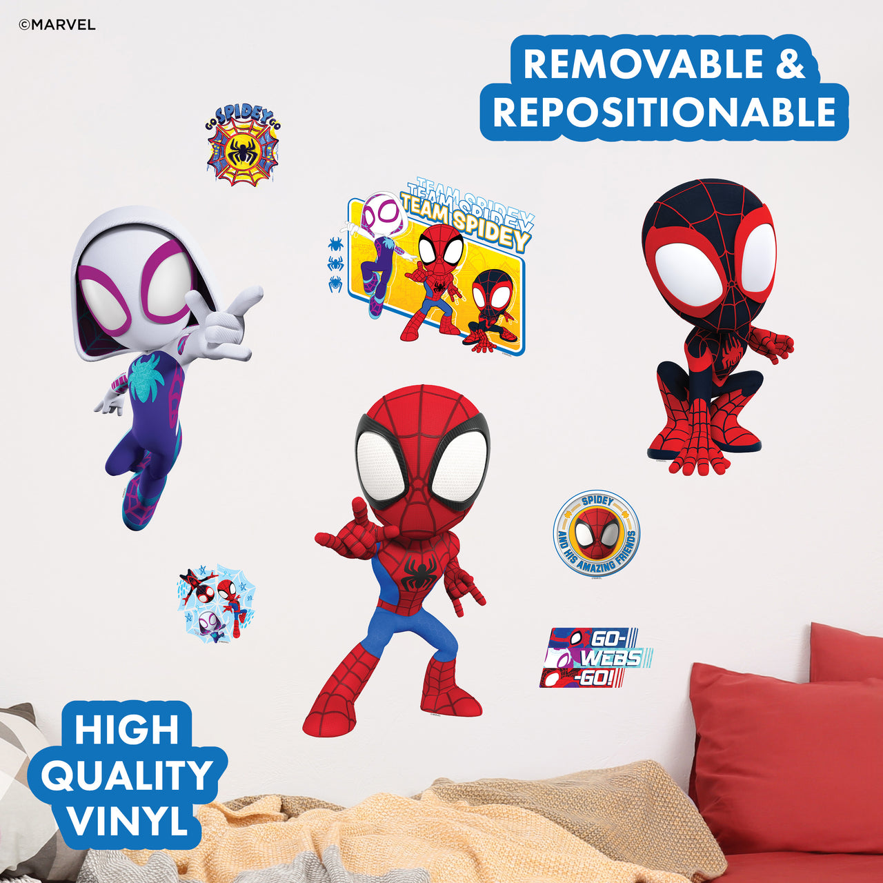 Spidey and His Amazing Friends Group Wall Decal
