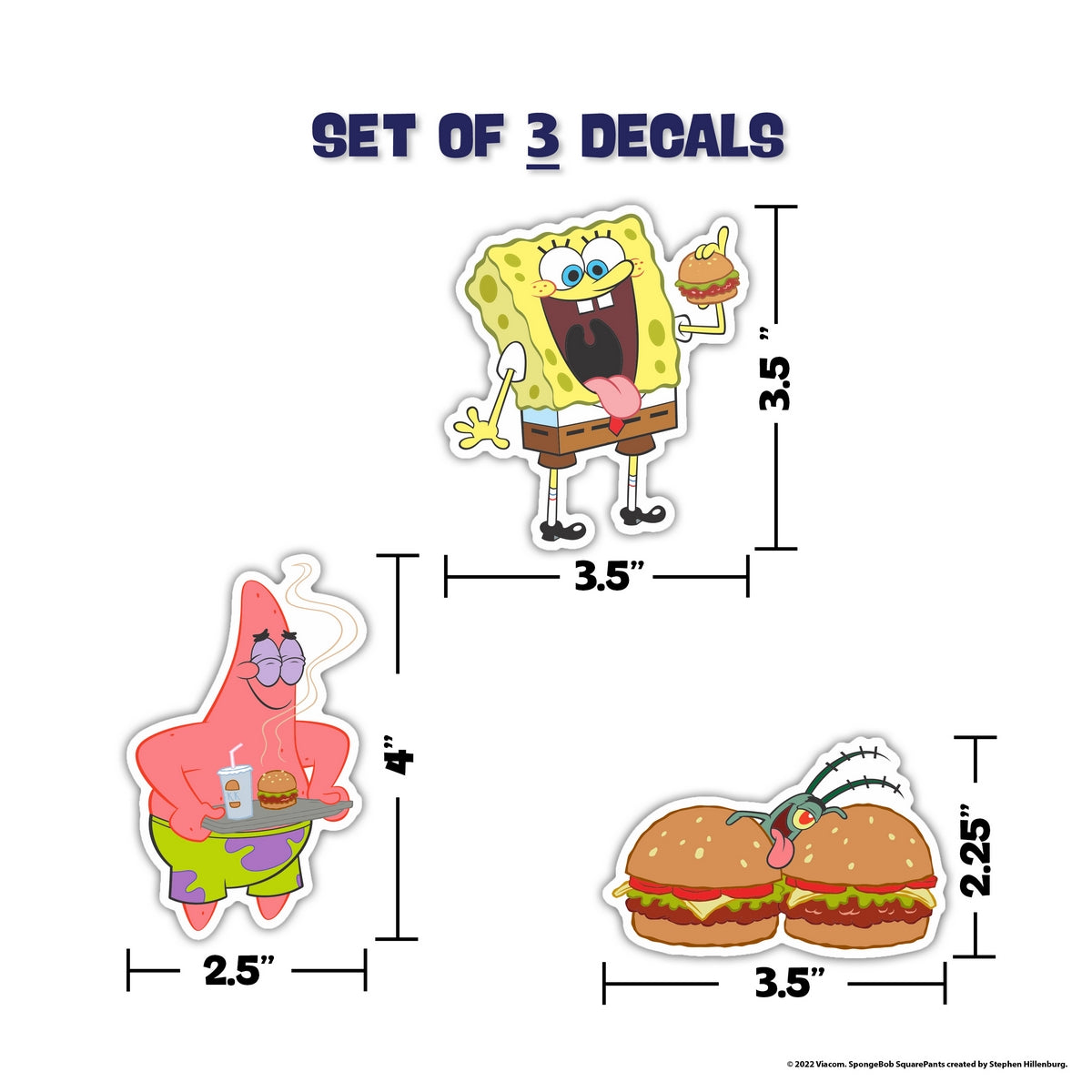 SpongeBob SquarePants Krabby Patty Decals