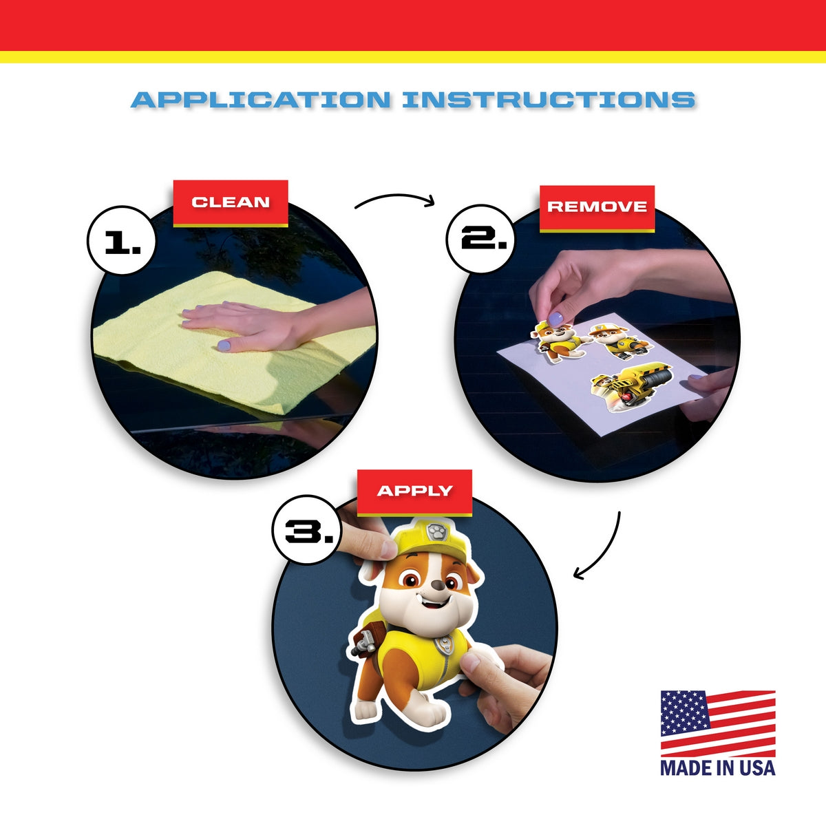 Paw Patrol Rubble Decals