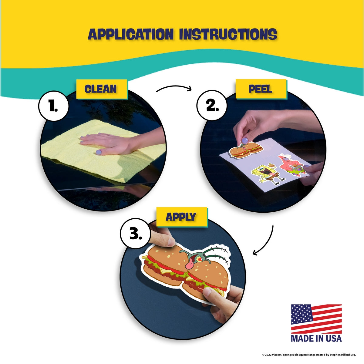 SpongeBob SquarePants Krabby Patty Decals