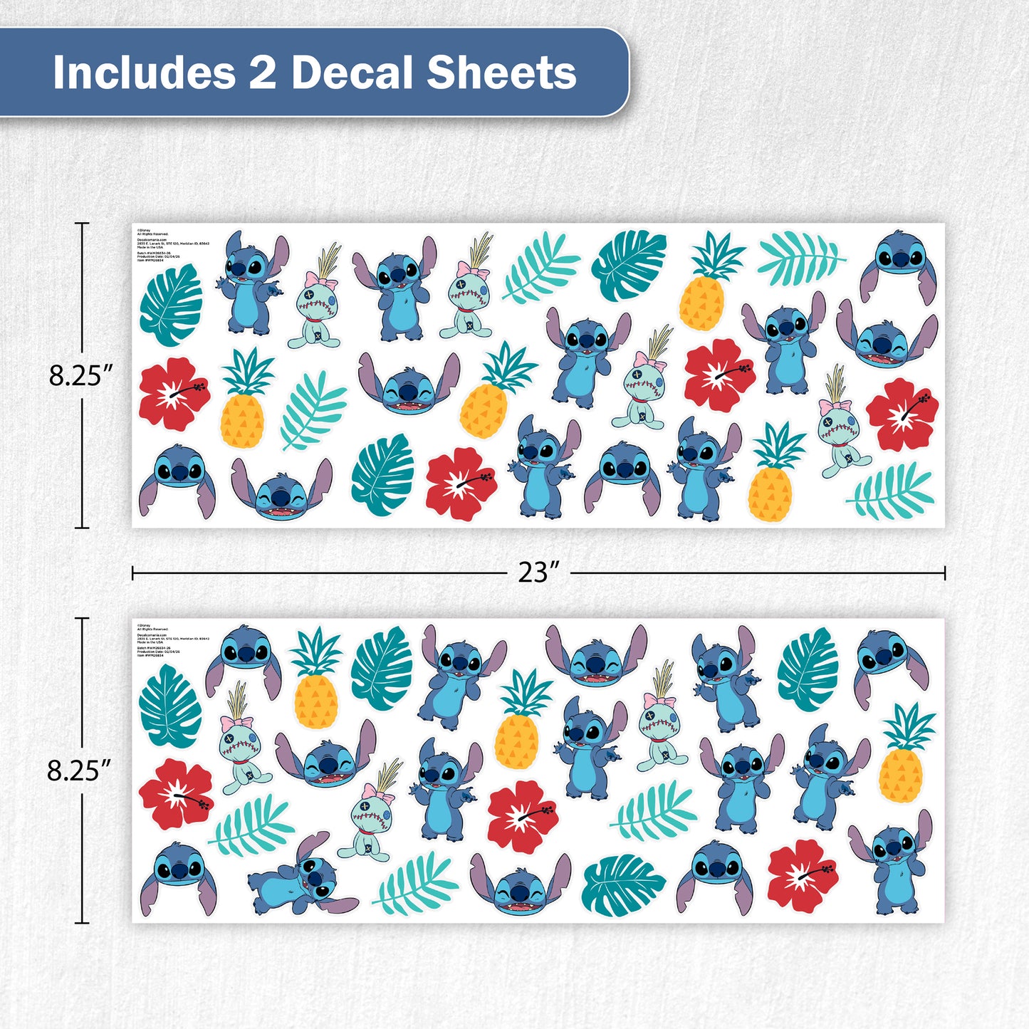 Disney Stitch Decor Wall Decals