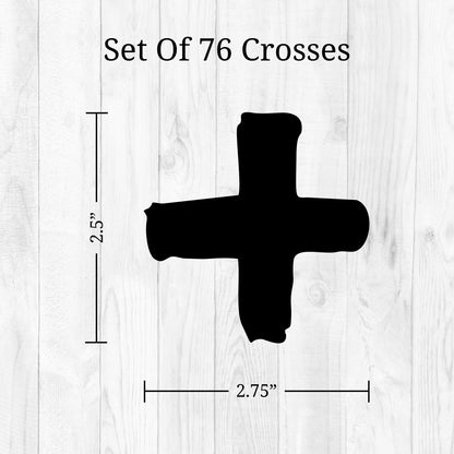 Black Plus Sign Wall Decals