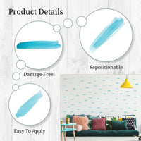 Thumbnail for Teal Line Wall Decals