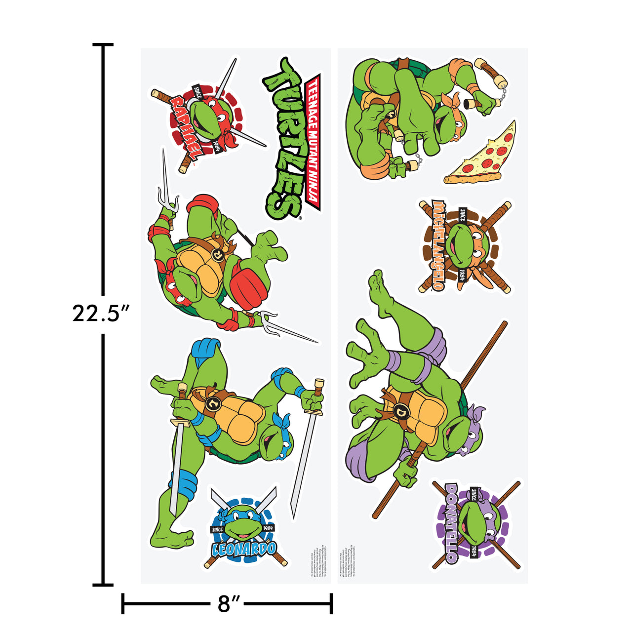 Teenage Mutant Ninja Turtles TMNT Wall Decals