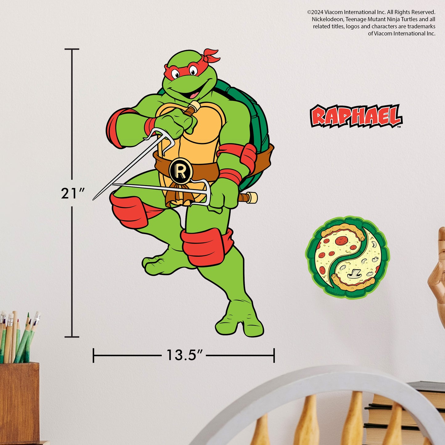 Teenage Mutant Ninja Turtles Raphael Wall Decal
