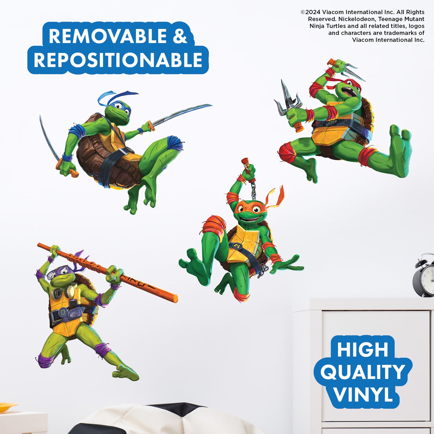 Teenage Mutant Ninja Turtles Mayhem Wall Decals