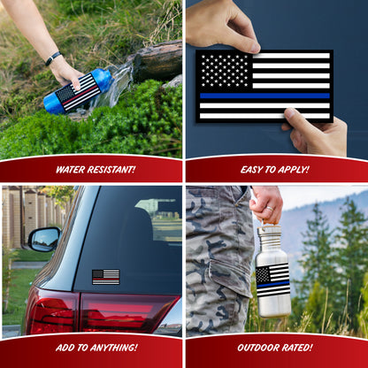 Red/Blue Thin Line Flags