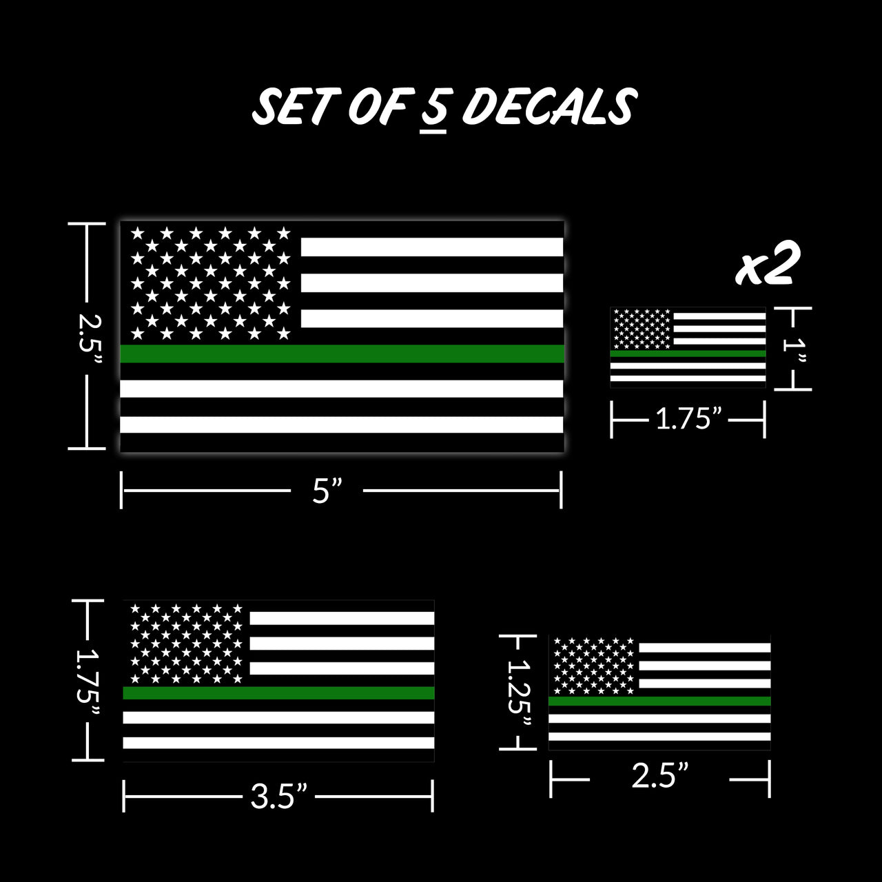 Thin Green Line Flags