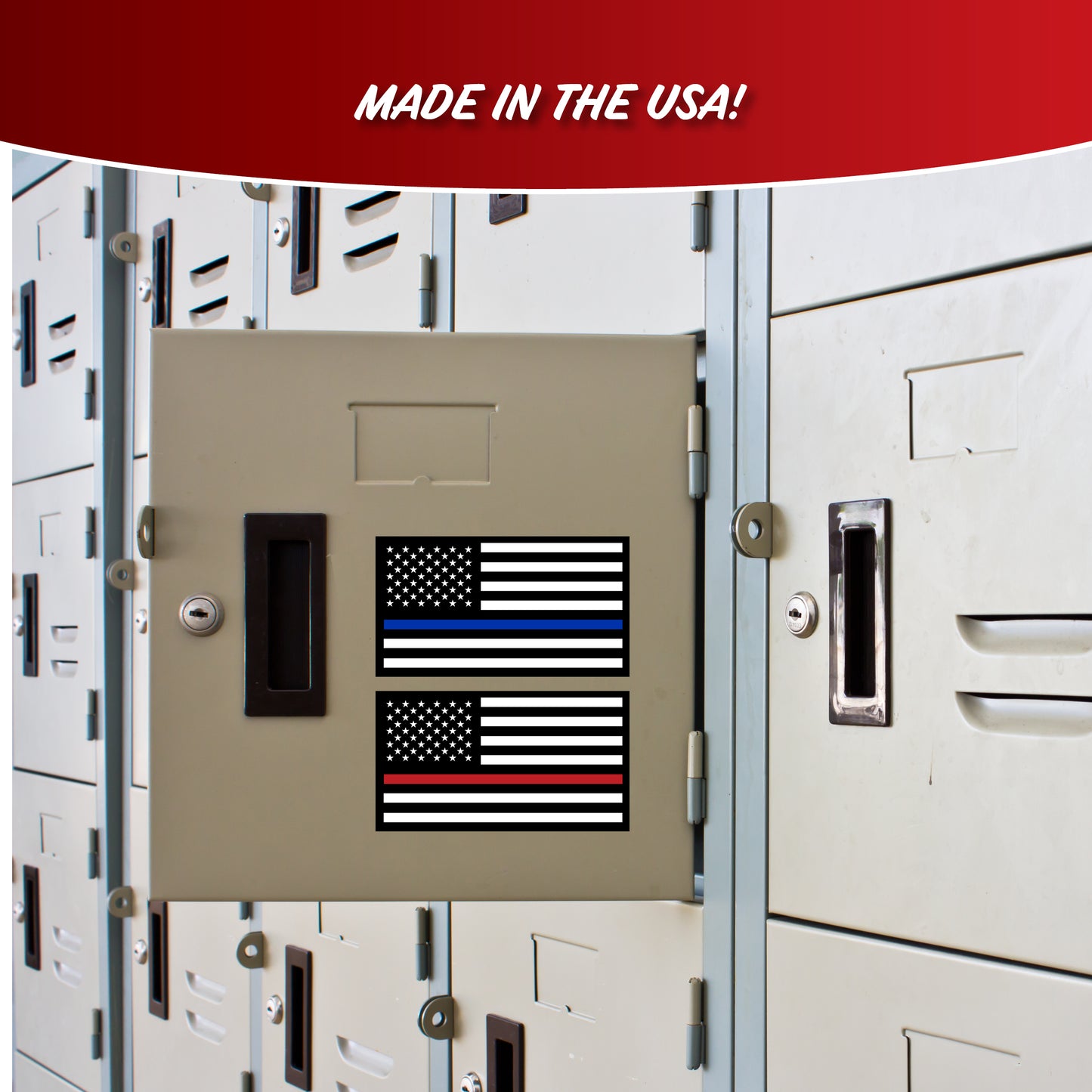 Red/Blue Thin Line Flags