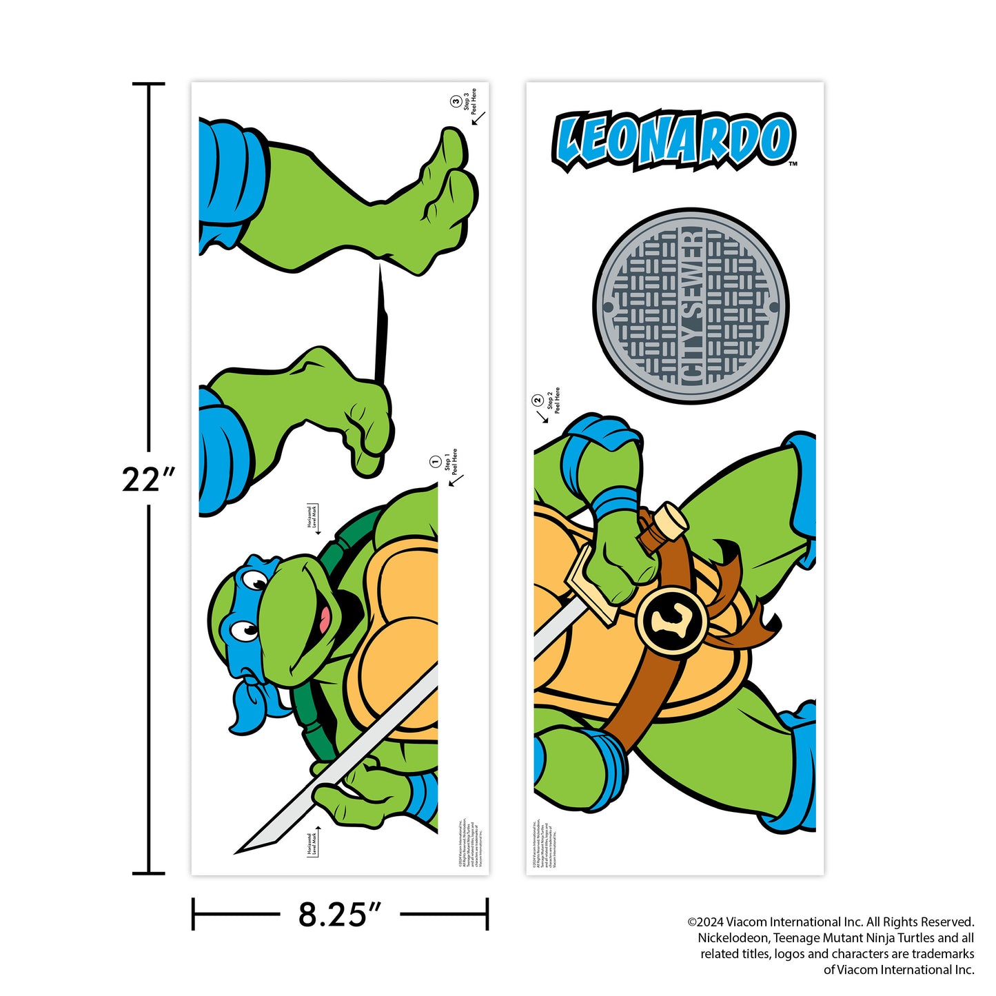 Teenage Mutant Ninja Turtles Leonardo Wall Decal