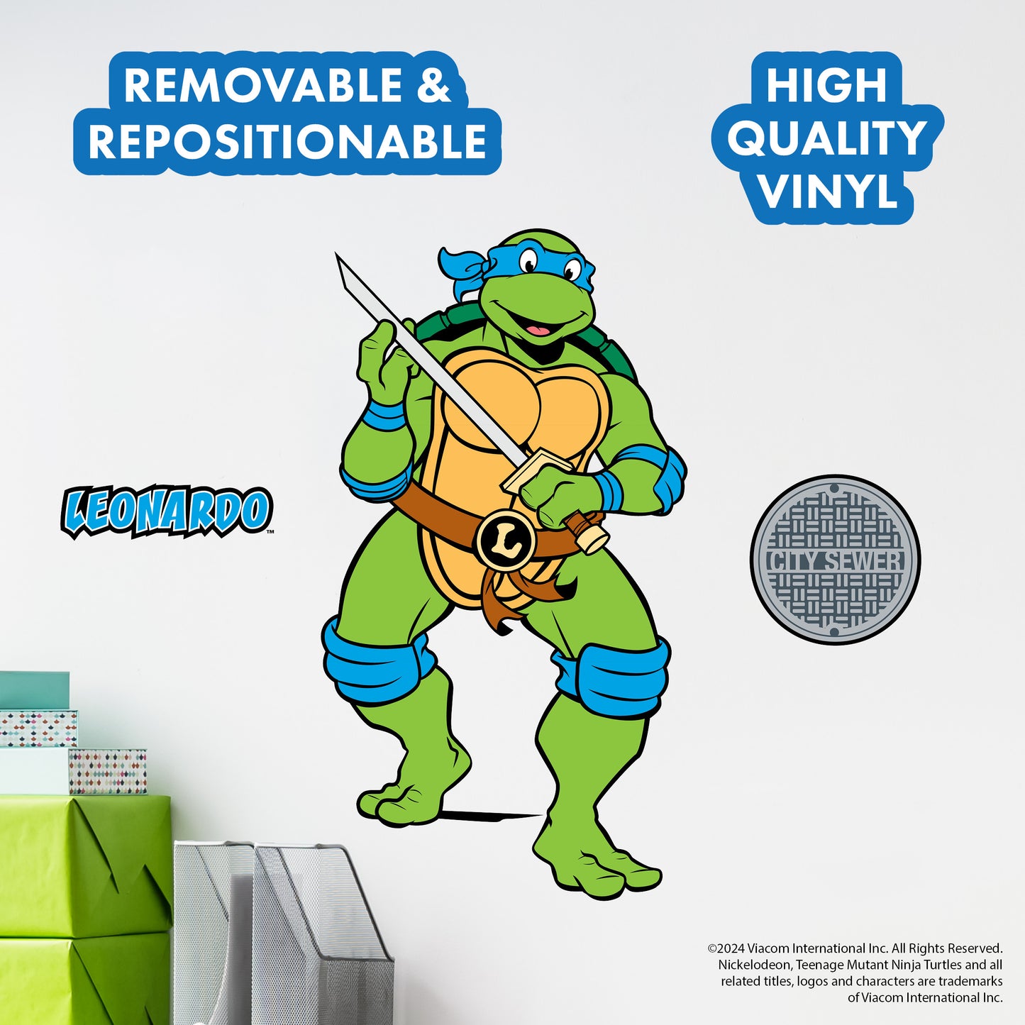 Teenage Mutant Ninja Turtles Leonardo Wall Decal