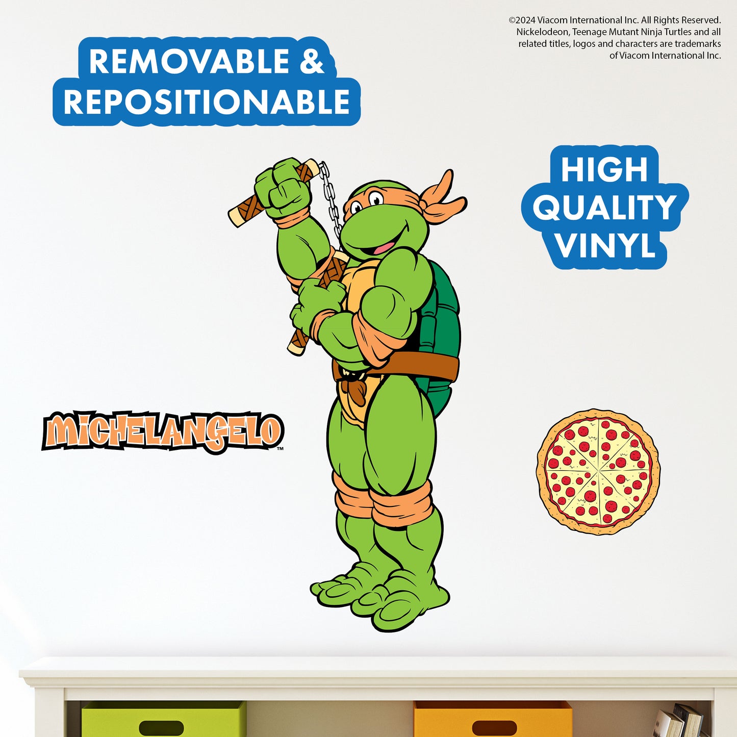 Teenage Mutant Ninja Turtles Michelangelo Wall Decal