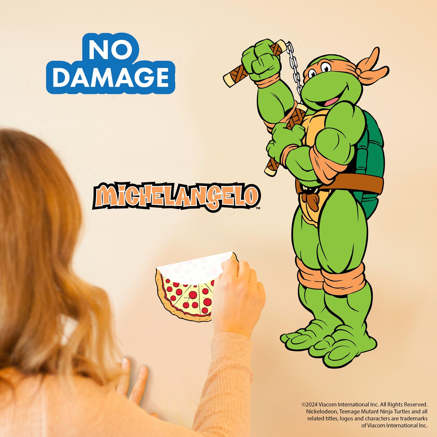Teenage Mutant Ninja Turtles Michelangelo Wall Decal