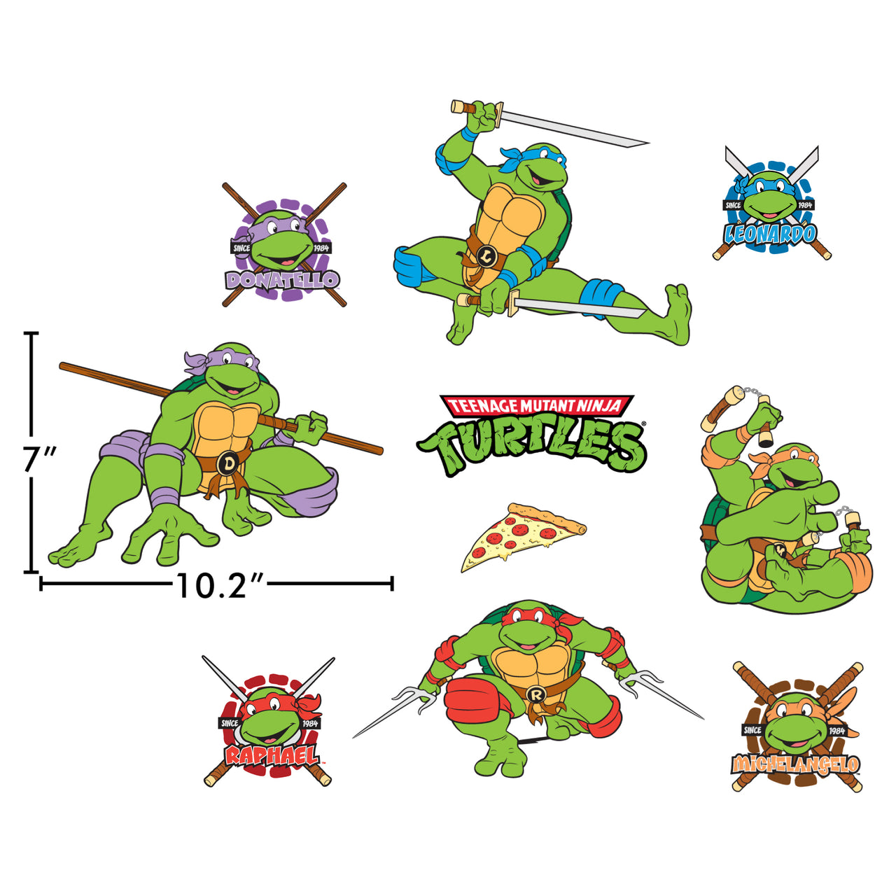 Teenage Mutant Ninja Turtles TMNT Wall Decals