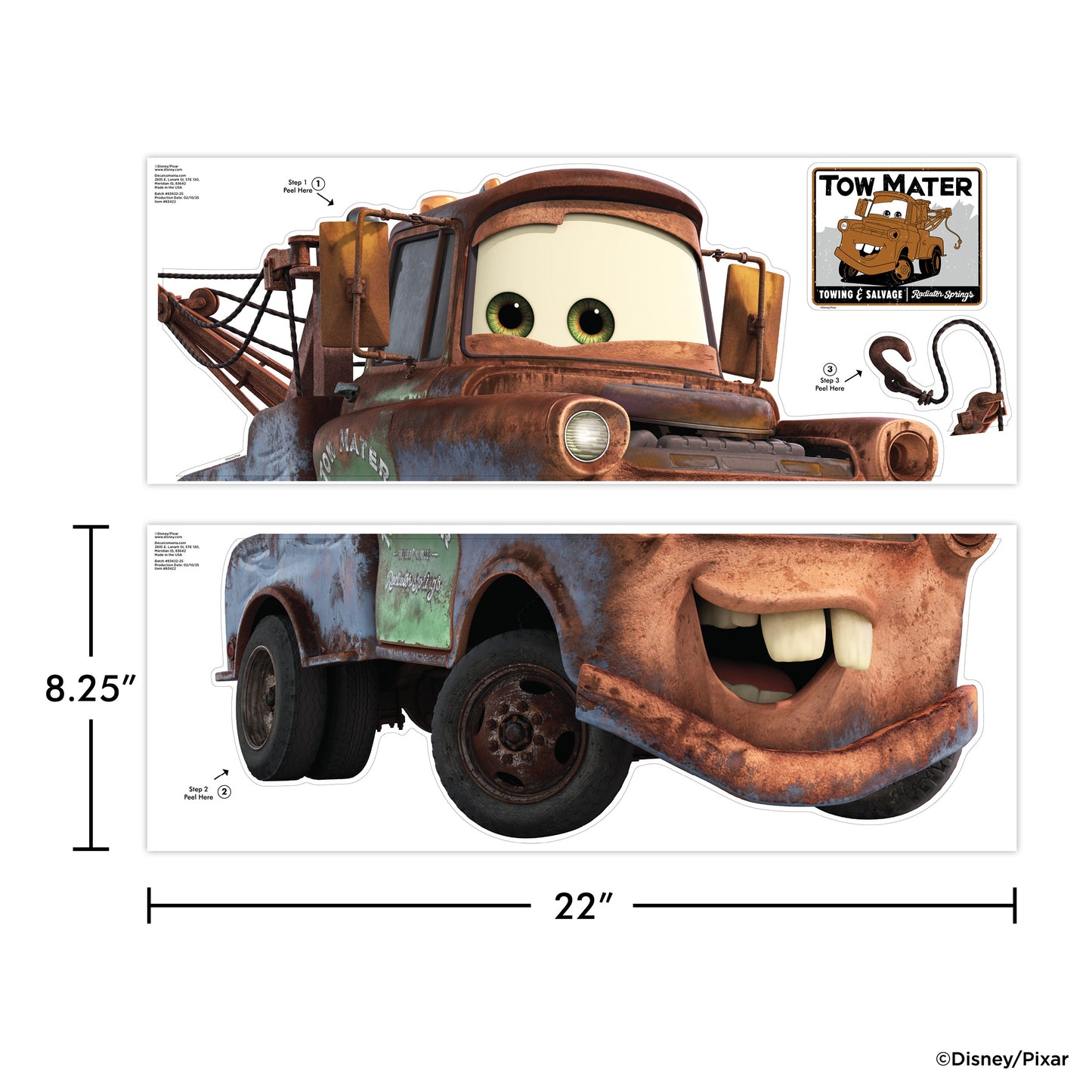 Tow Mater Wall Decal