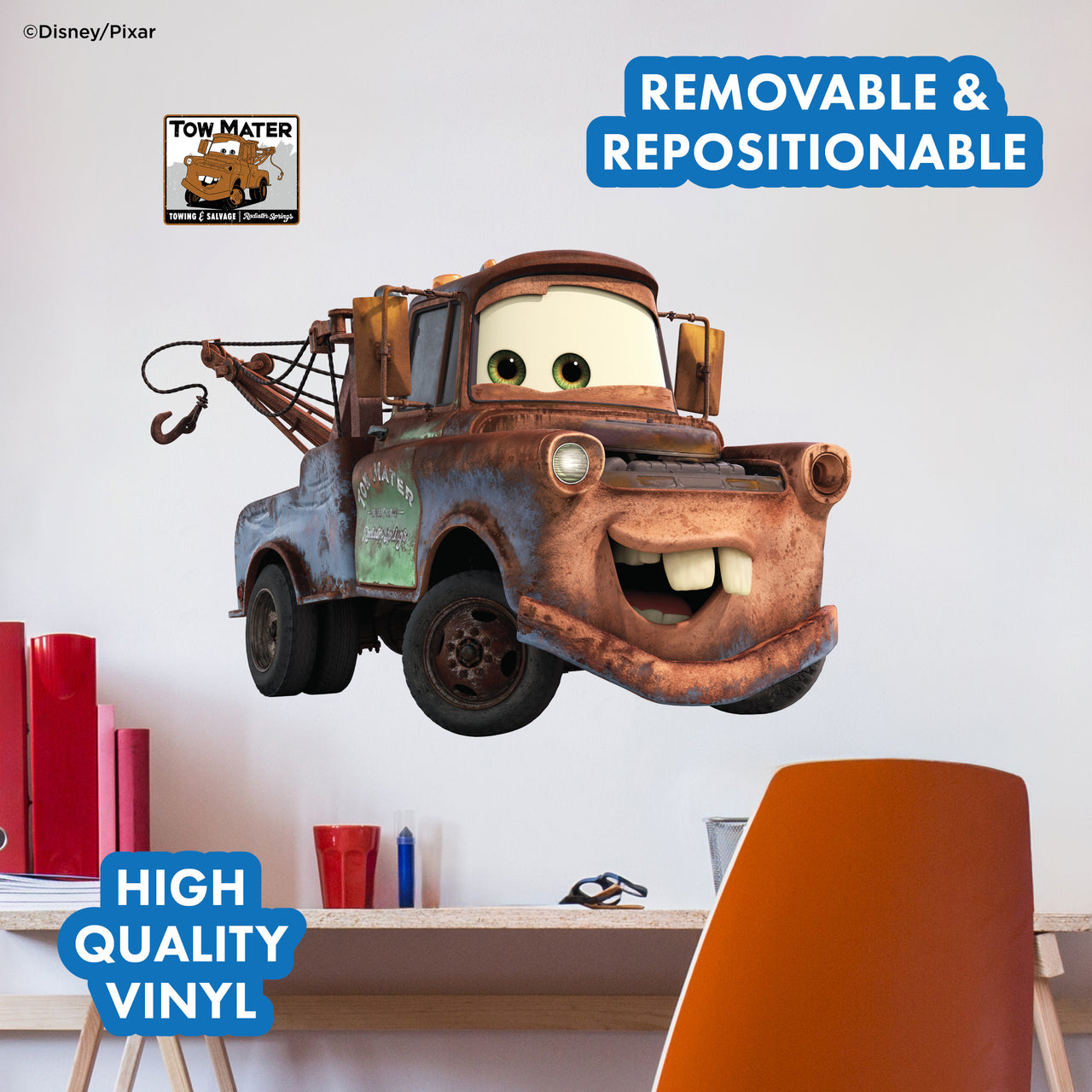 Tow Mater Wall Decal
