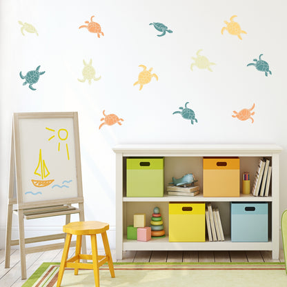 Neutral Turtles Wall Decals