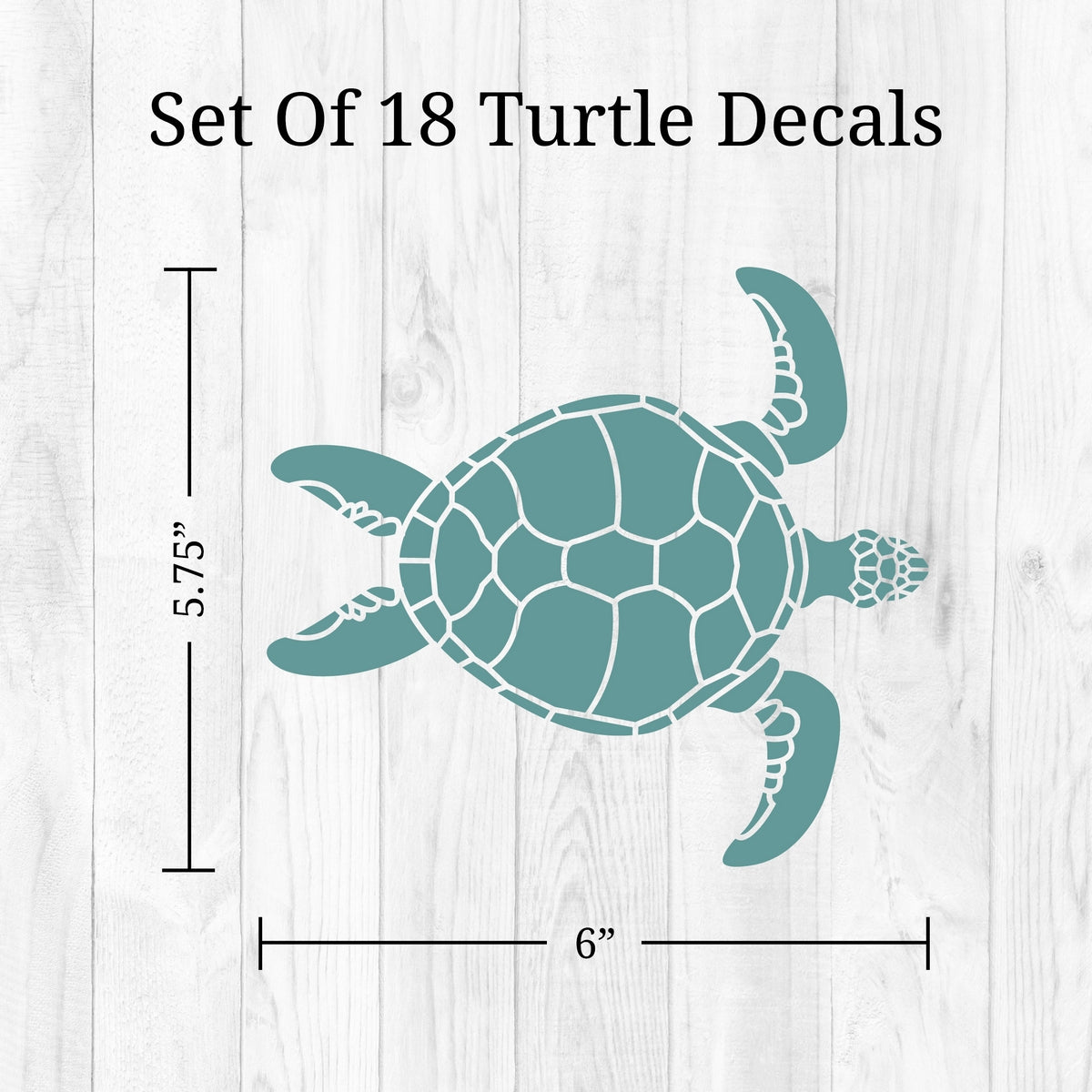 Neutral Turtles Wall Decals