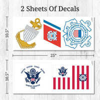 Thumbnail for U.S. Coast Guard Military Wall Decals