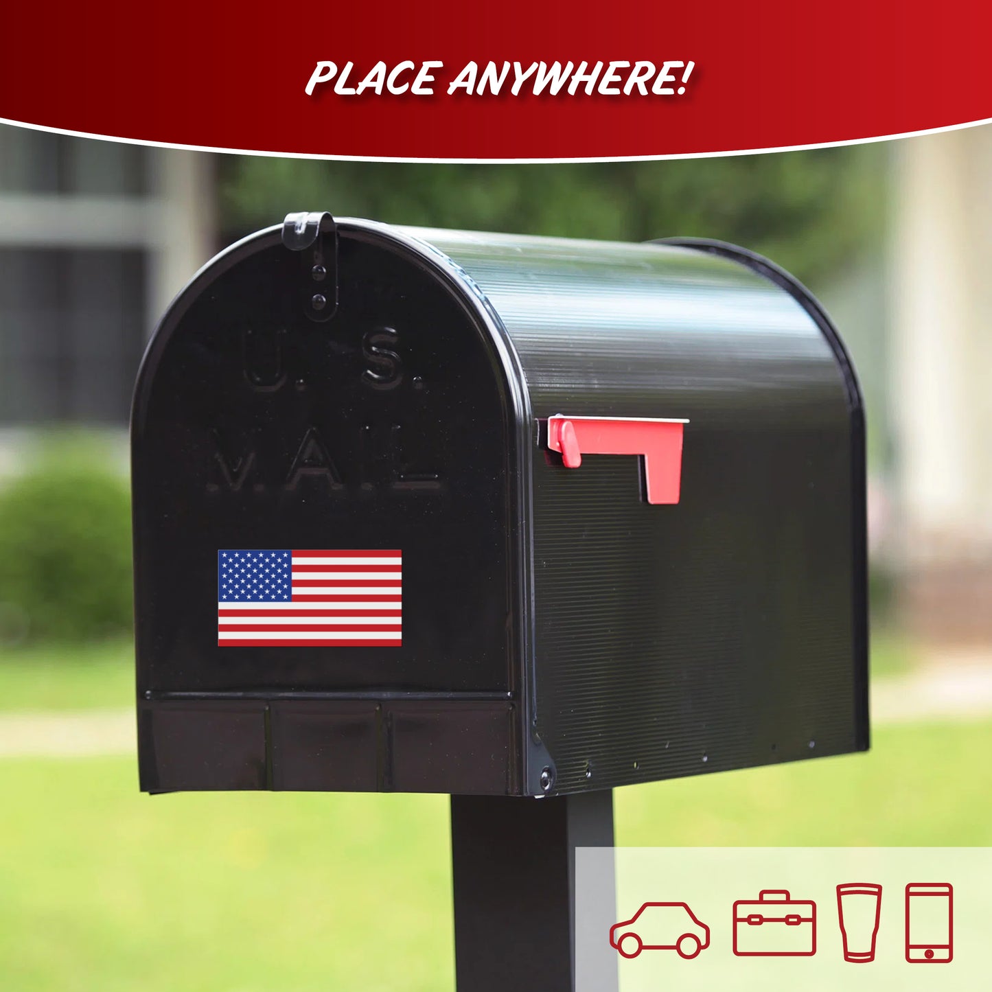 USA Flags 4 Pc