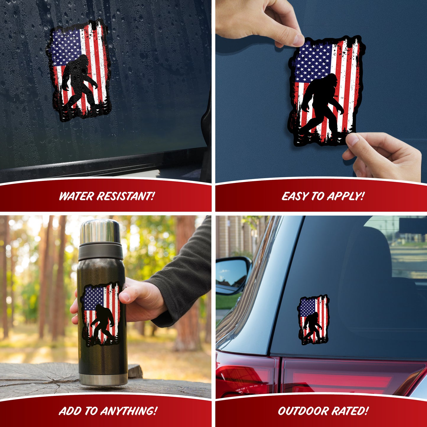 Patriotic Sasquatch Flag