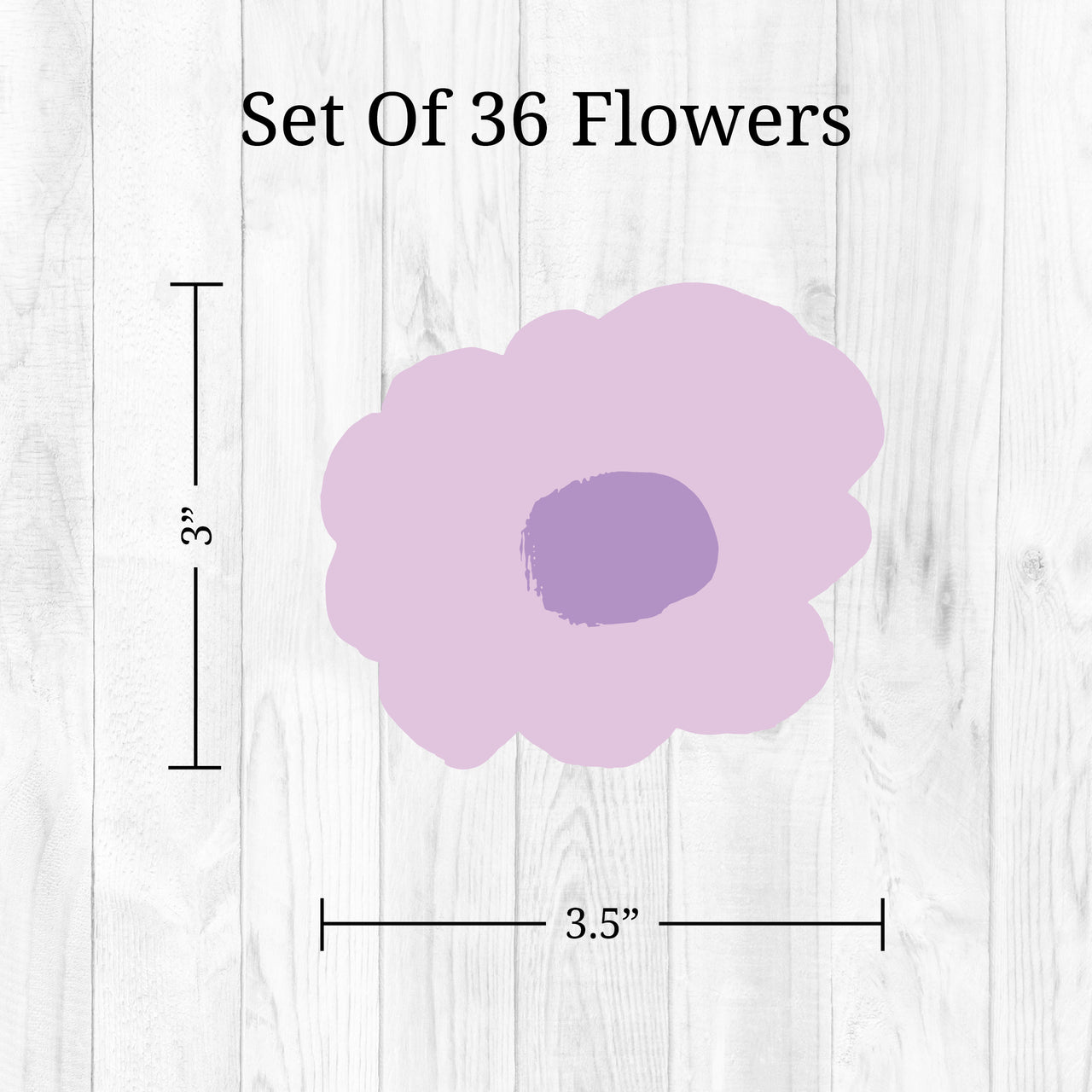 Purple Poppies Wall Decals