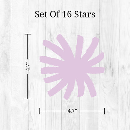 Purple Stars Wall Decals