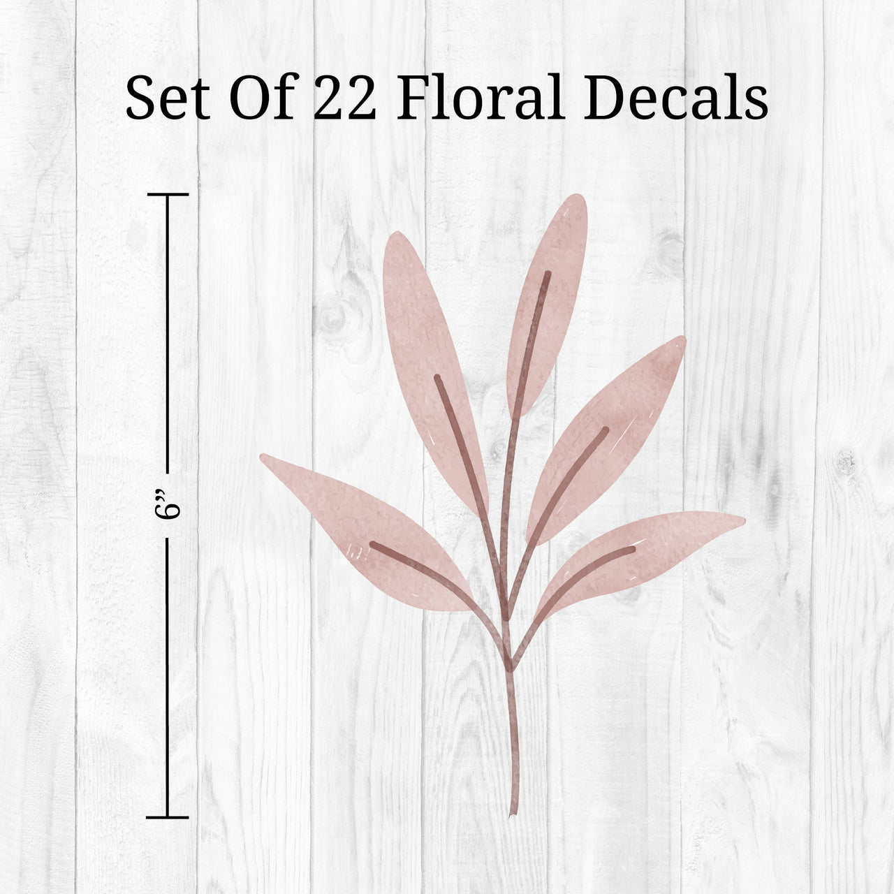 Pastel Greenery Wall Decals