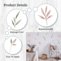 Thumbnail for Pastel Greenery Wall Decals