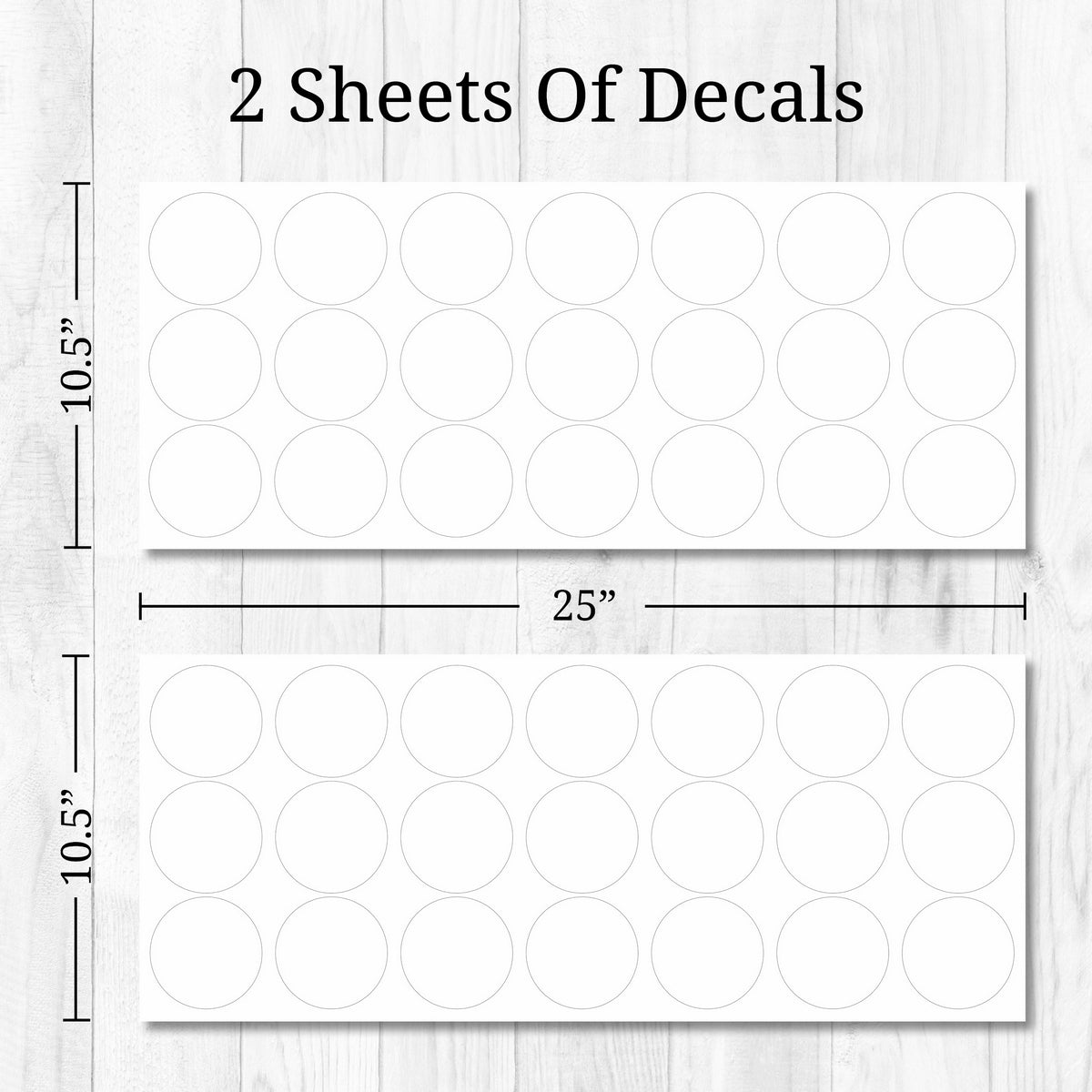 White Polka Dots 3" Wall Decals