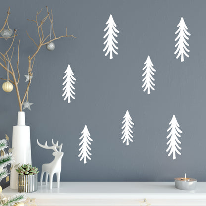 White Pine Trees Wall Decals