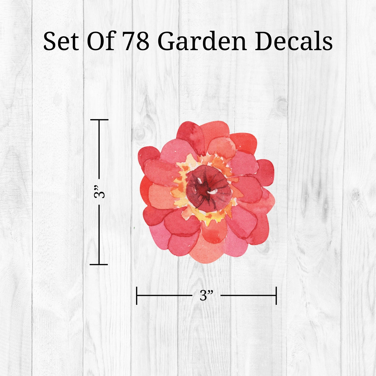 Watercolor Wildflowers Wall Decals