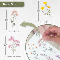 Pastel Wildflowers Wall Decals