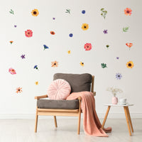 Thumbnail for Watercolor Wildflowers Wall Decals