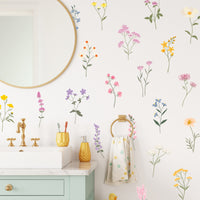 Thumbnail for Pastel Wildflowers Wall Decals