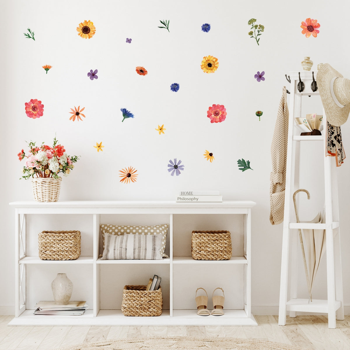 Watercolor Wildflowers Wall Decals