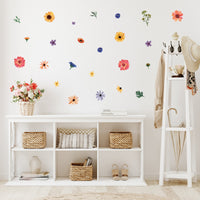 Thumbnail for Watercolor Wildflowers Wall Decals