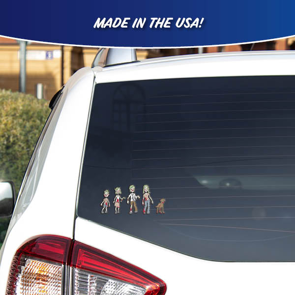Zombie Family Stickers