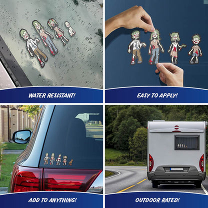 Zombie Family Stickers