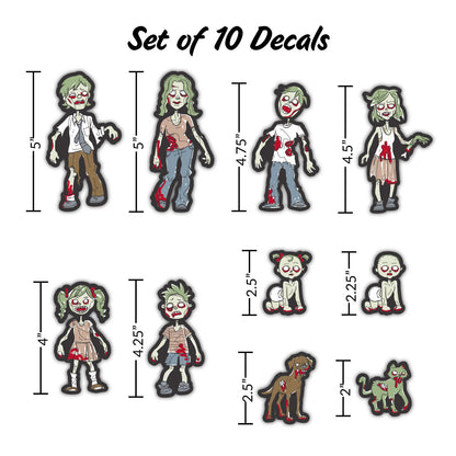 Zombie Family Stickers