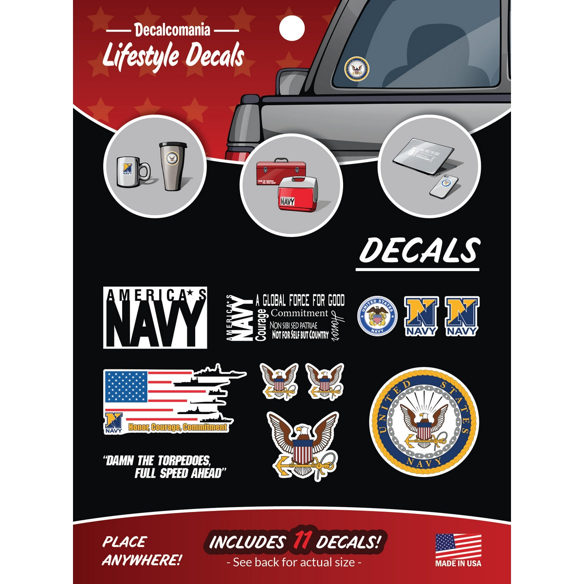 U.S. Navy Decals Value Pack