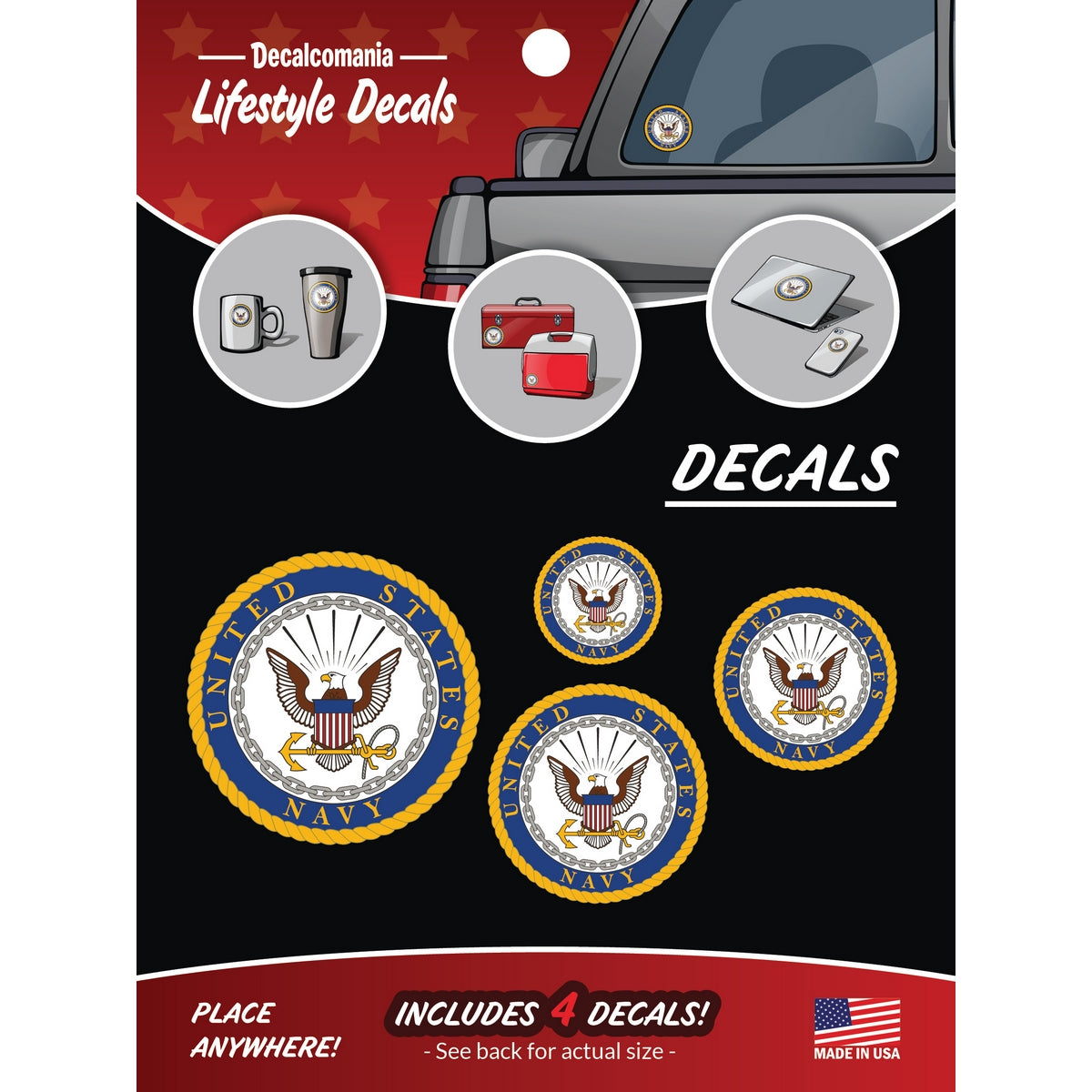 U.S. Navy Logos 4 Pc