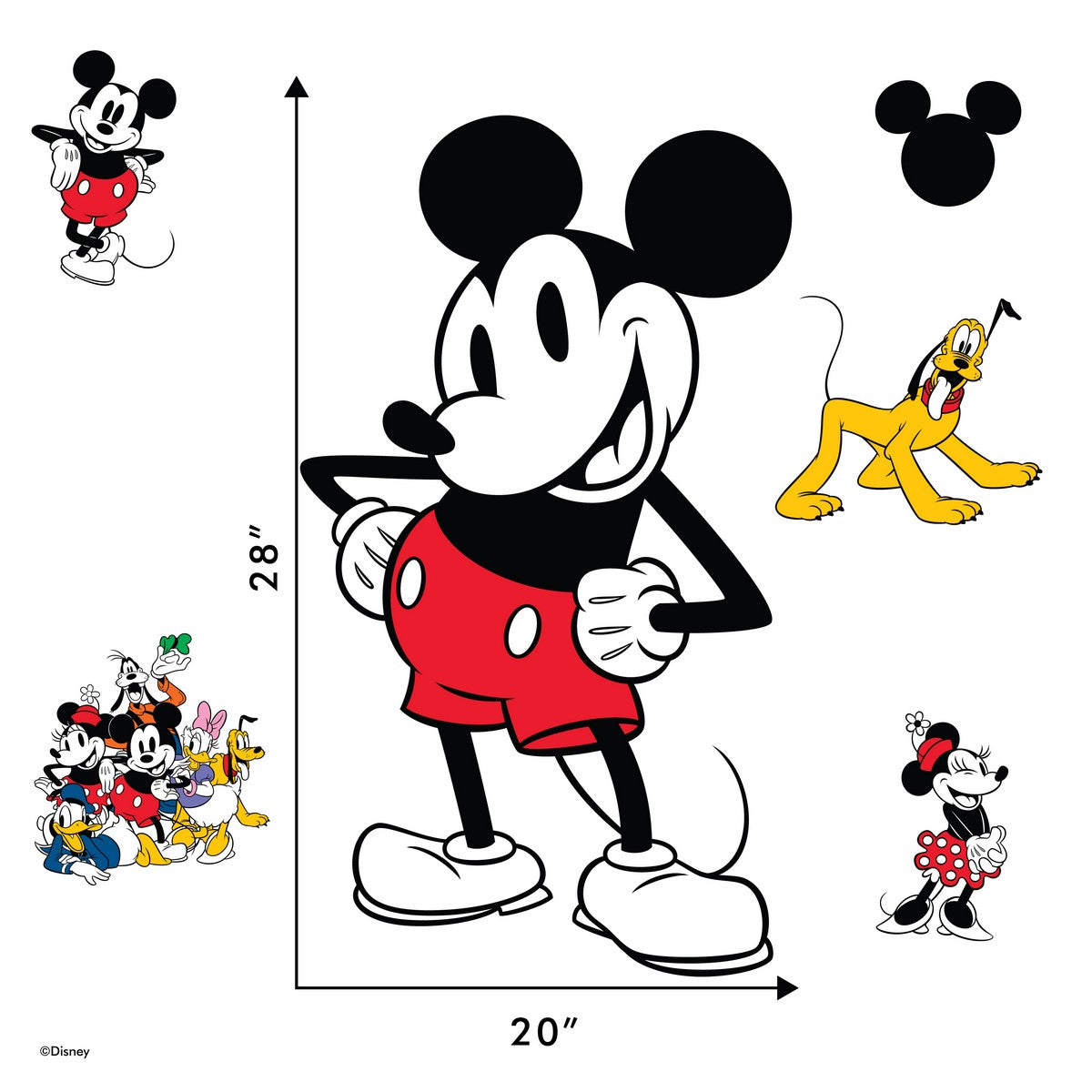 Classic Mickey Mouse Interactive Wall Decal – Decalcomania