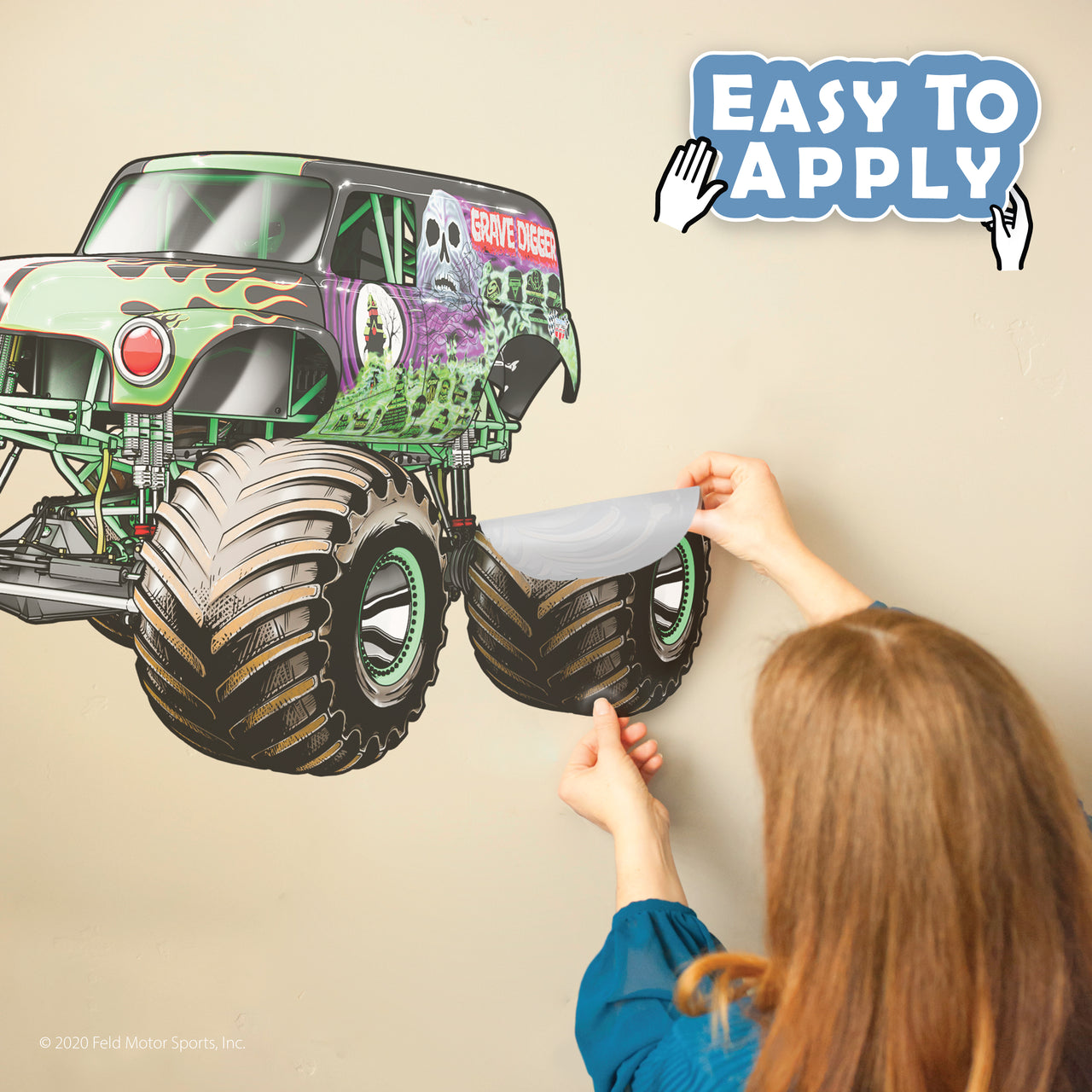 Monster Jam Grave Digger Interactive Wall Decal