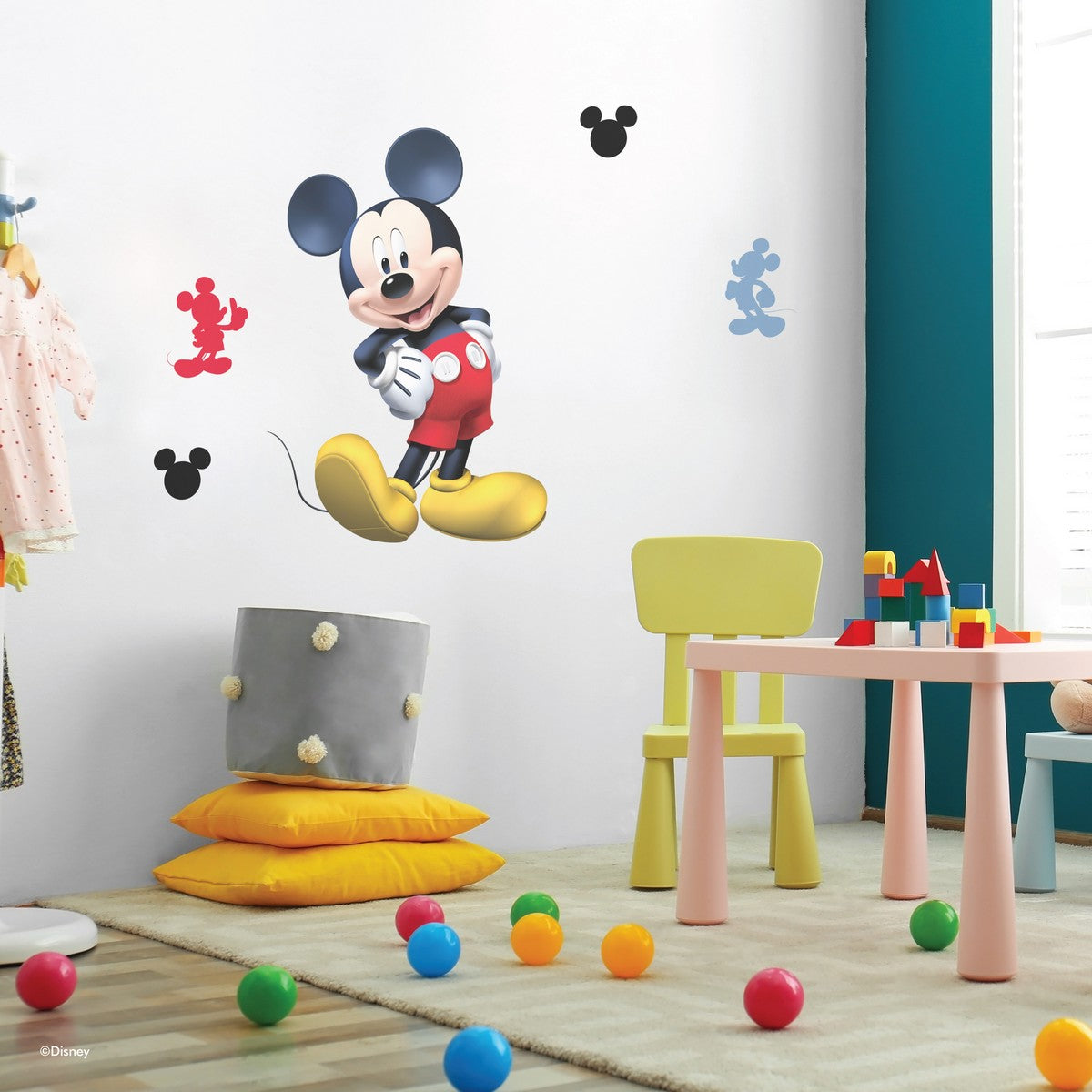 Mickey Mouse Cartoon Painting Poster Waterproof Canvas Print for Kids  Room,Home Decor