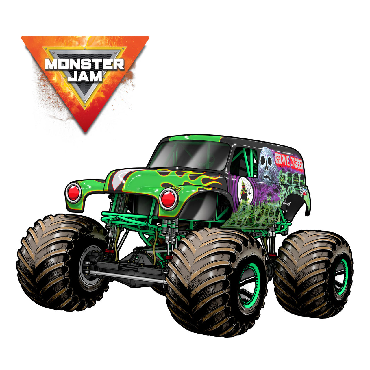 Monster Jam Grave Digger Interactive Wall Decal
